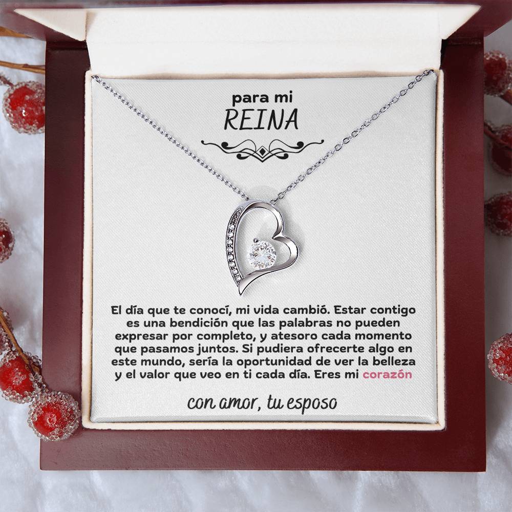 Para Mi Reina Mi Corazon Amor Eterno Collar