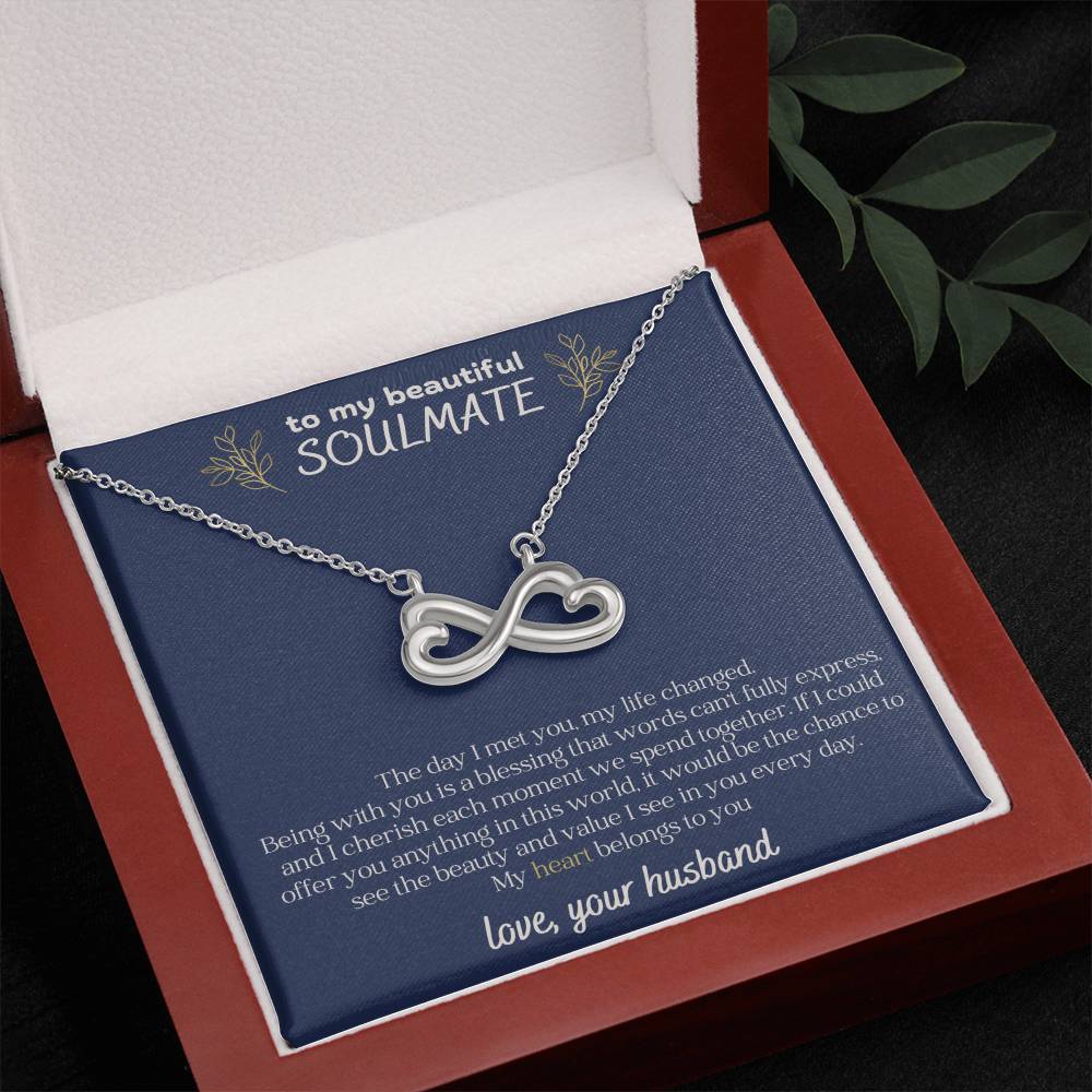 To My Beautiful Soulmate Endless Love Necklace