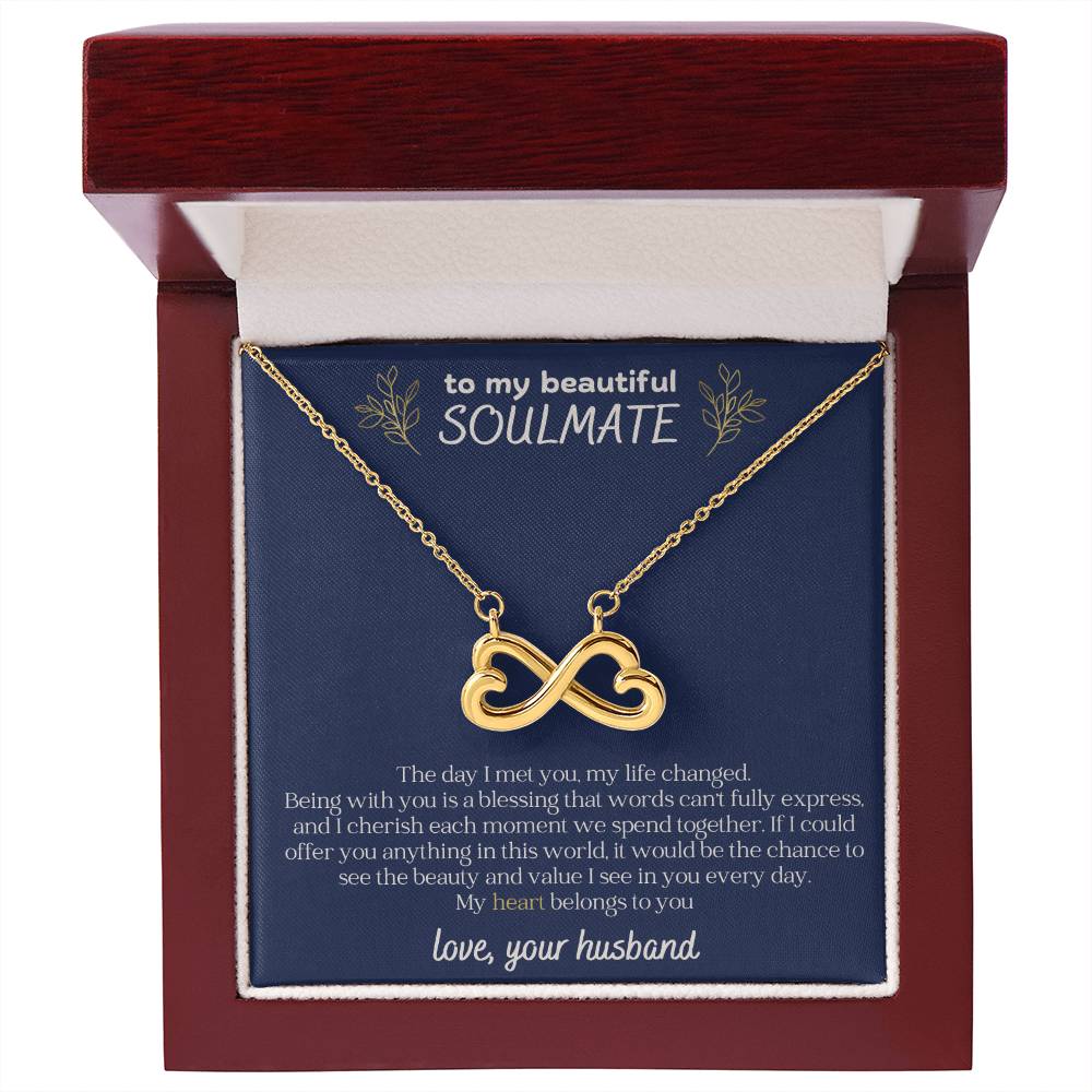 To My Beautiful Soulmate Endless Love Necklace