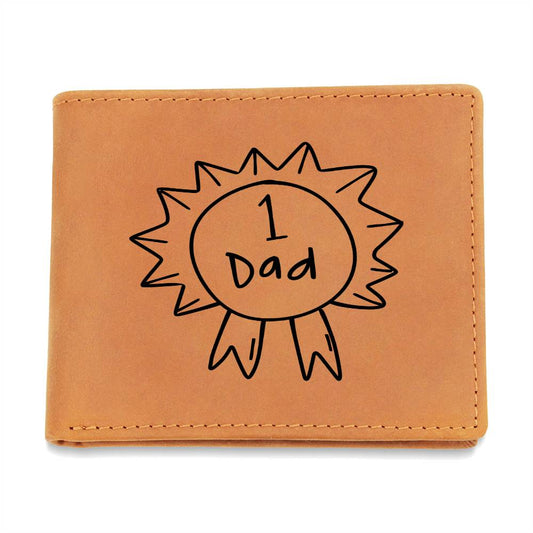 Best Dad Award Leather Wallet