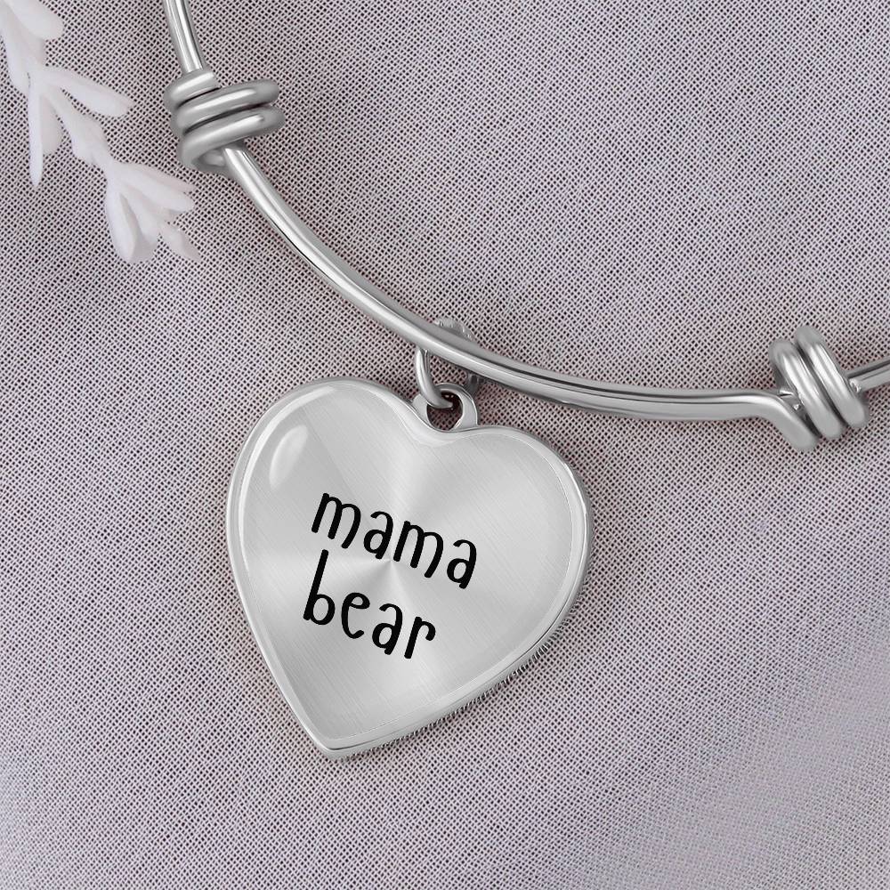 Mama Bear Laser Engraved Bangle