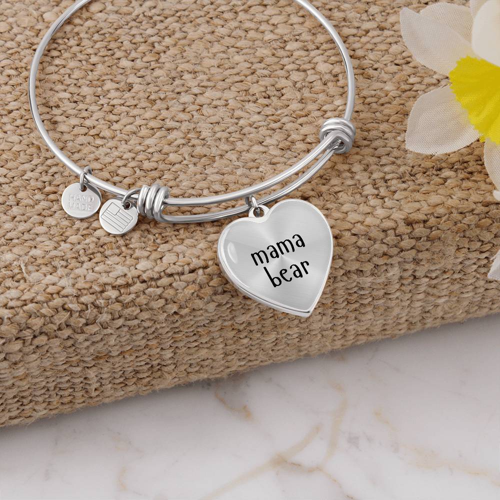 Mama Bear Laser Engraved Bangle