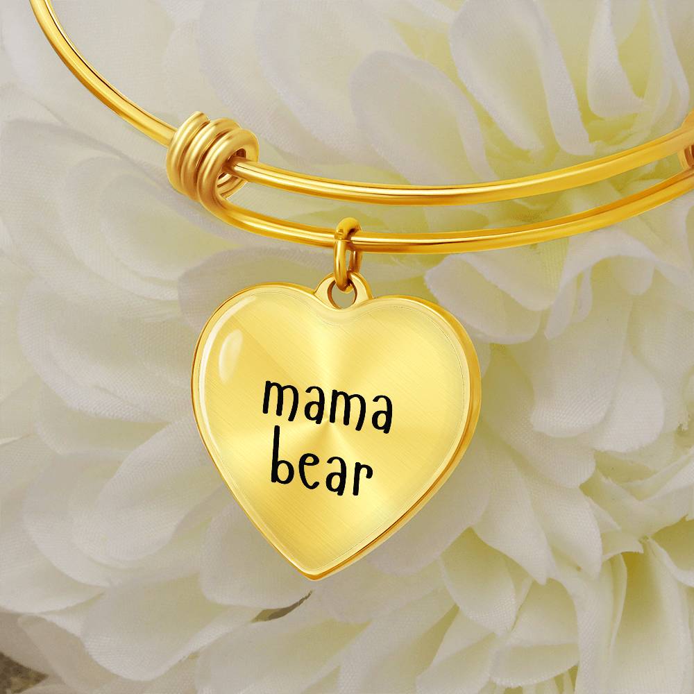 Mama Bear Laser Engraved Bangle