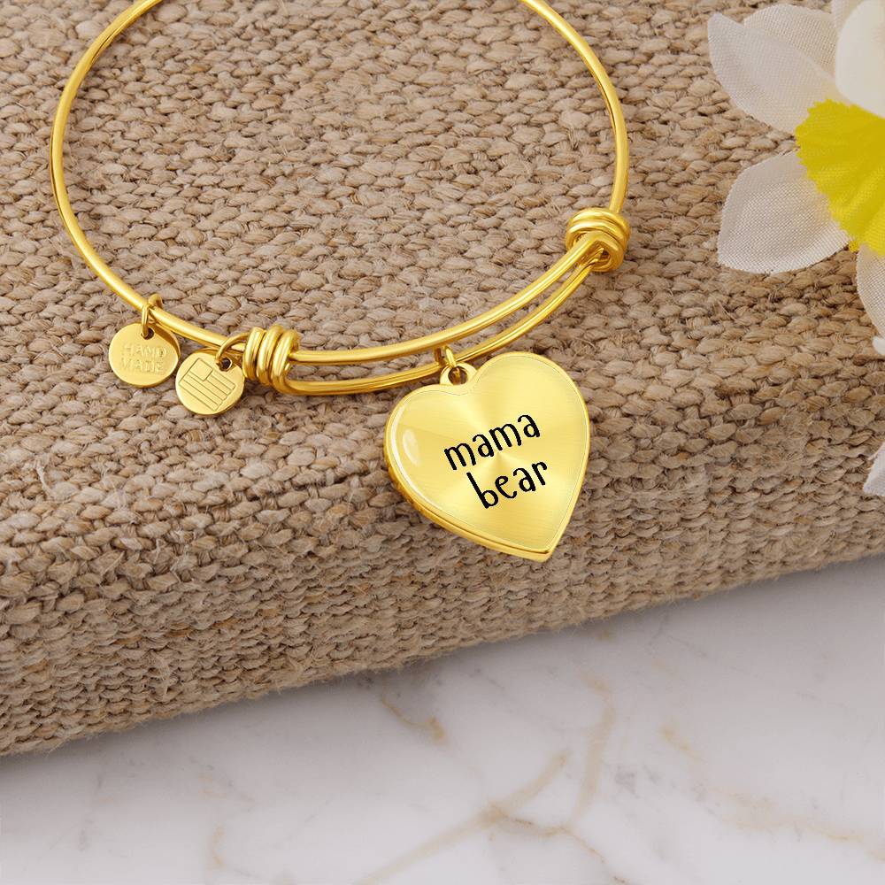 Mama Bear Laser Engraved Bangle