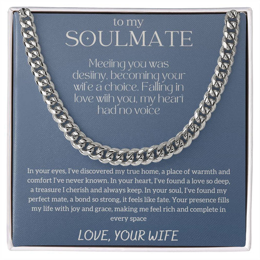 To My Soulmate To My Destiny Men's Necklace