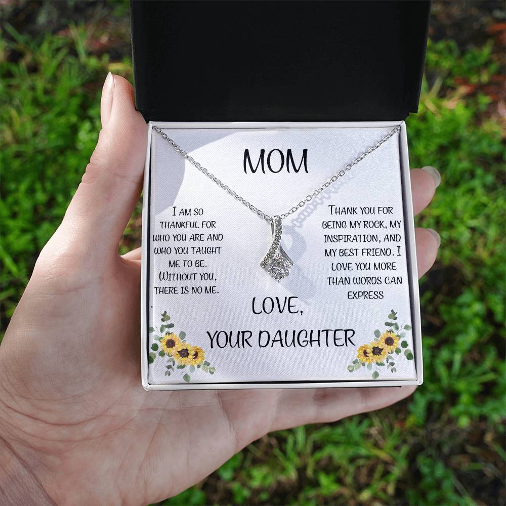 To Mom Thank You For Teaching Me Necklace