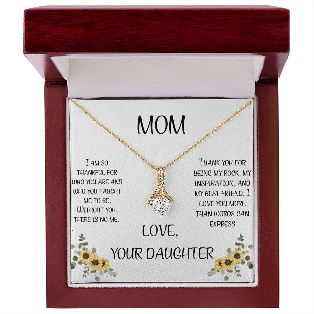 To Mom Thank You For Teaching Me Necklace