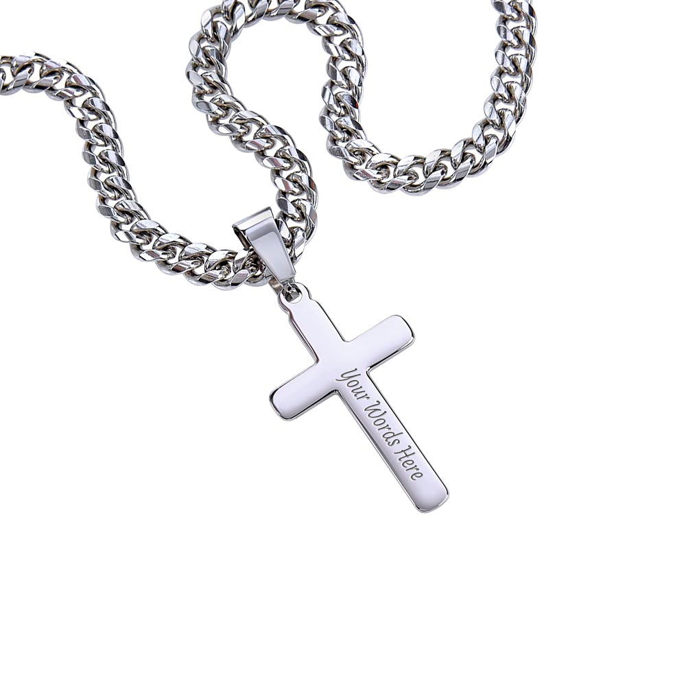 To My Soulmate Our Journey Cross Necklace