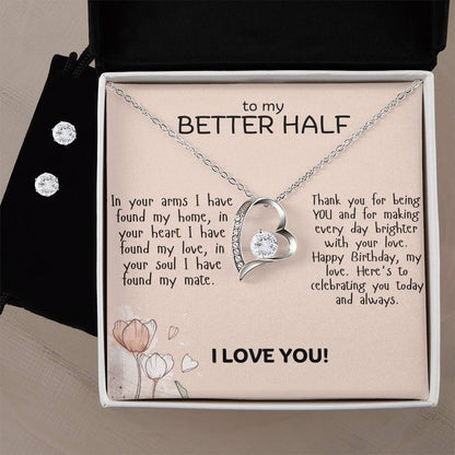 To My Better Half Forever Love Necklace