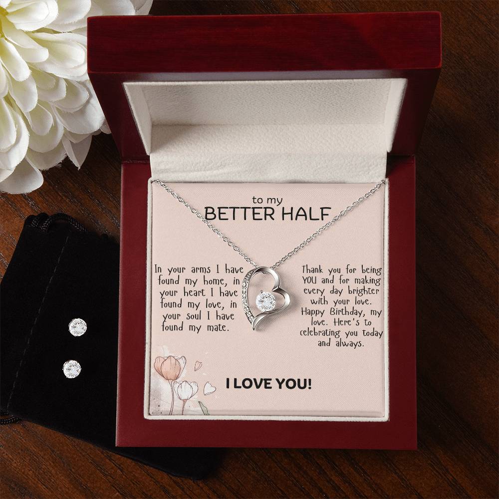 To My Better Half Forever Love Necklace