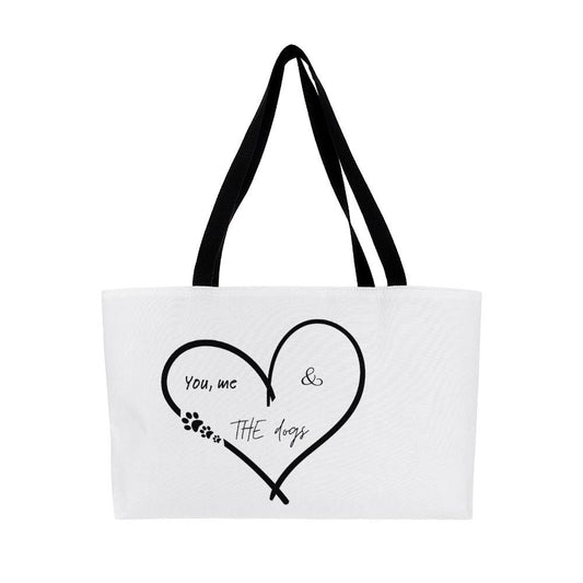 You, Me and The Dogs Weekender Tote Bag