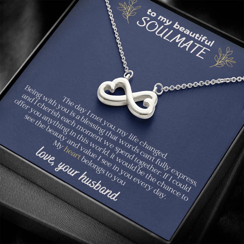 To My Beautiful Soulmate Endless Love Necklace