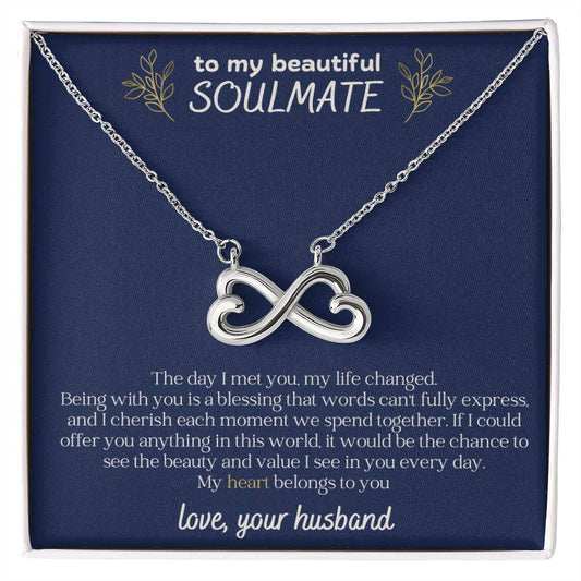 To My Beautiful Soulmate Endless Love Necklace