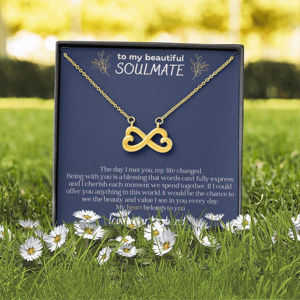 To My Beautiful Soulmate Endless Love Necklace