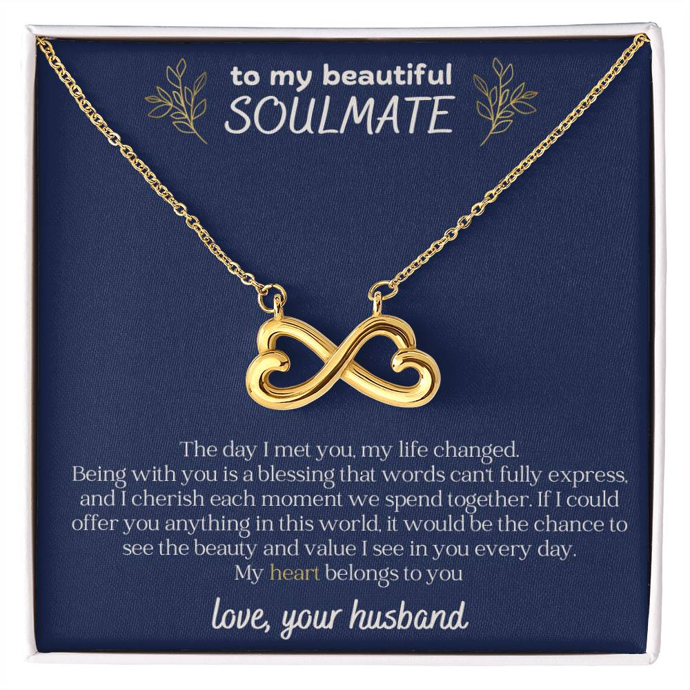 To My Beautiful Soulmate Endless Love Necklace