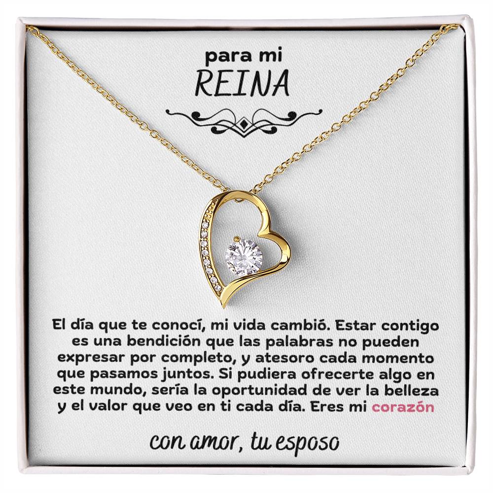 Para Mi Reina Mi Corazon Amor Eterno Collar