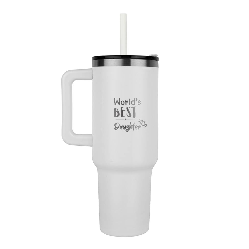 World's Best Daughter Laser Engraved Tumbler