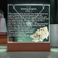 Personalized To My Amazing Daughter Necklace and Plaque Combo