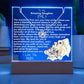 Personalized To My Amazing Daughter Necklace and Plaque Combo